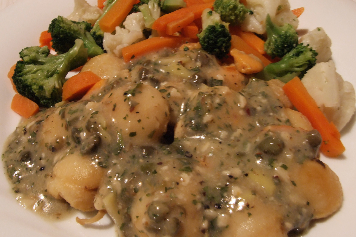 Sautéed Scallops with Garlic-Butter and Capers