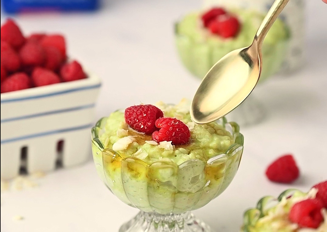 Caffeine-Free Matcha-Infused Rice Pudding