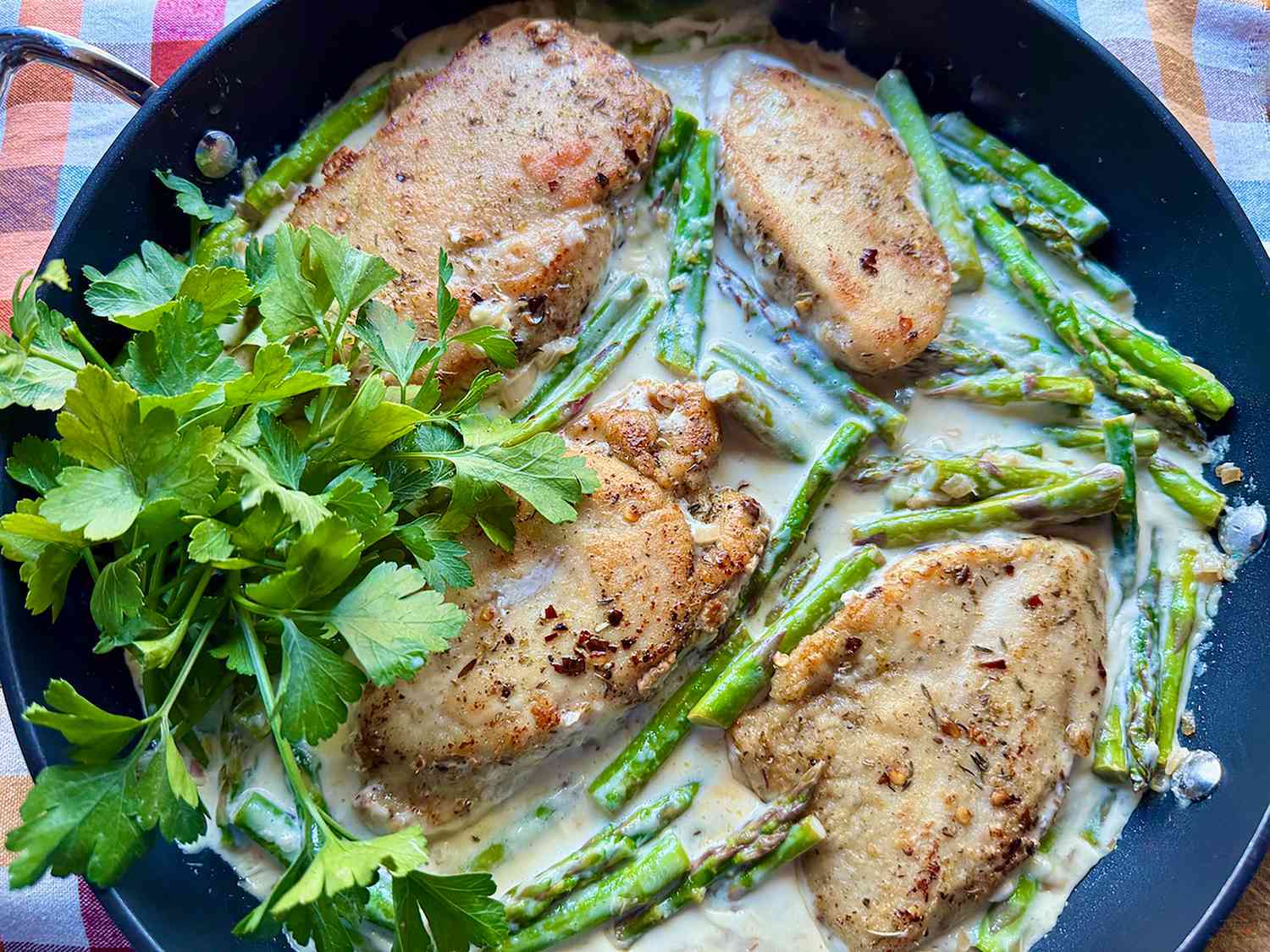 One-Pan Lemon Garlic Chicken and Asparagus