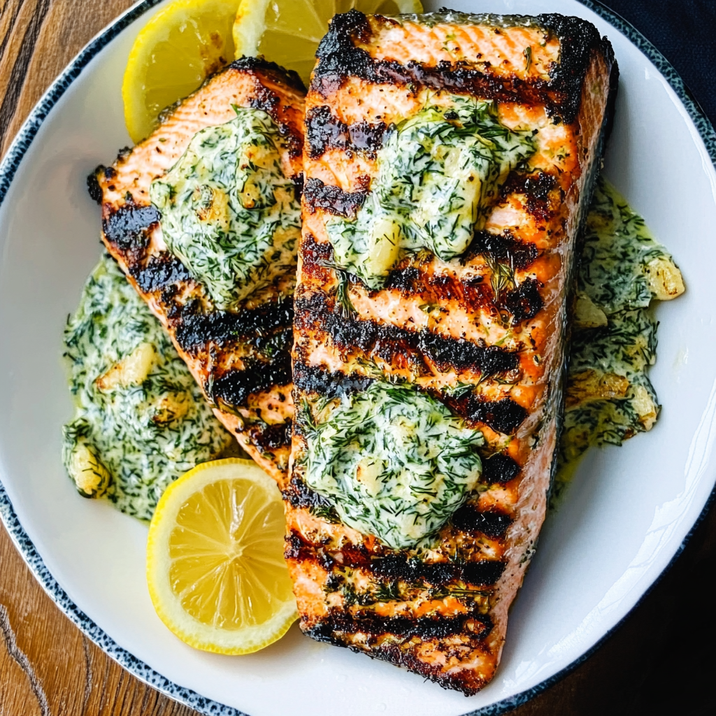 Grilled Lemon-Dill Salmon