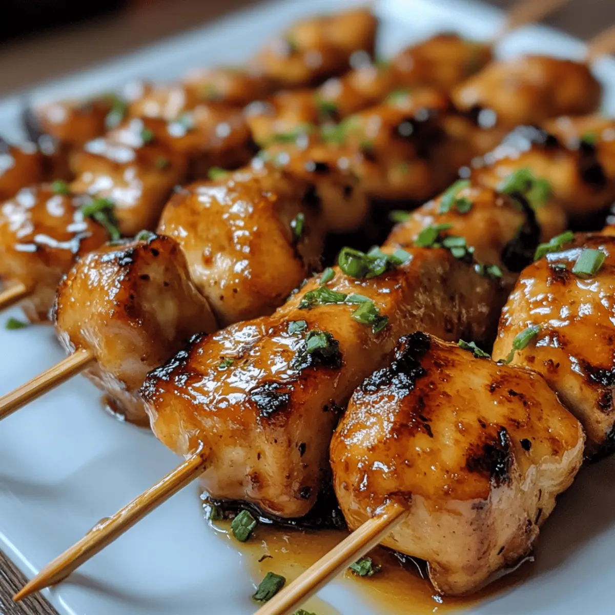 Honey-Soy Glazed Chicken Skewers with Pineapple