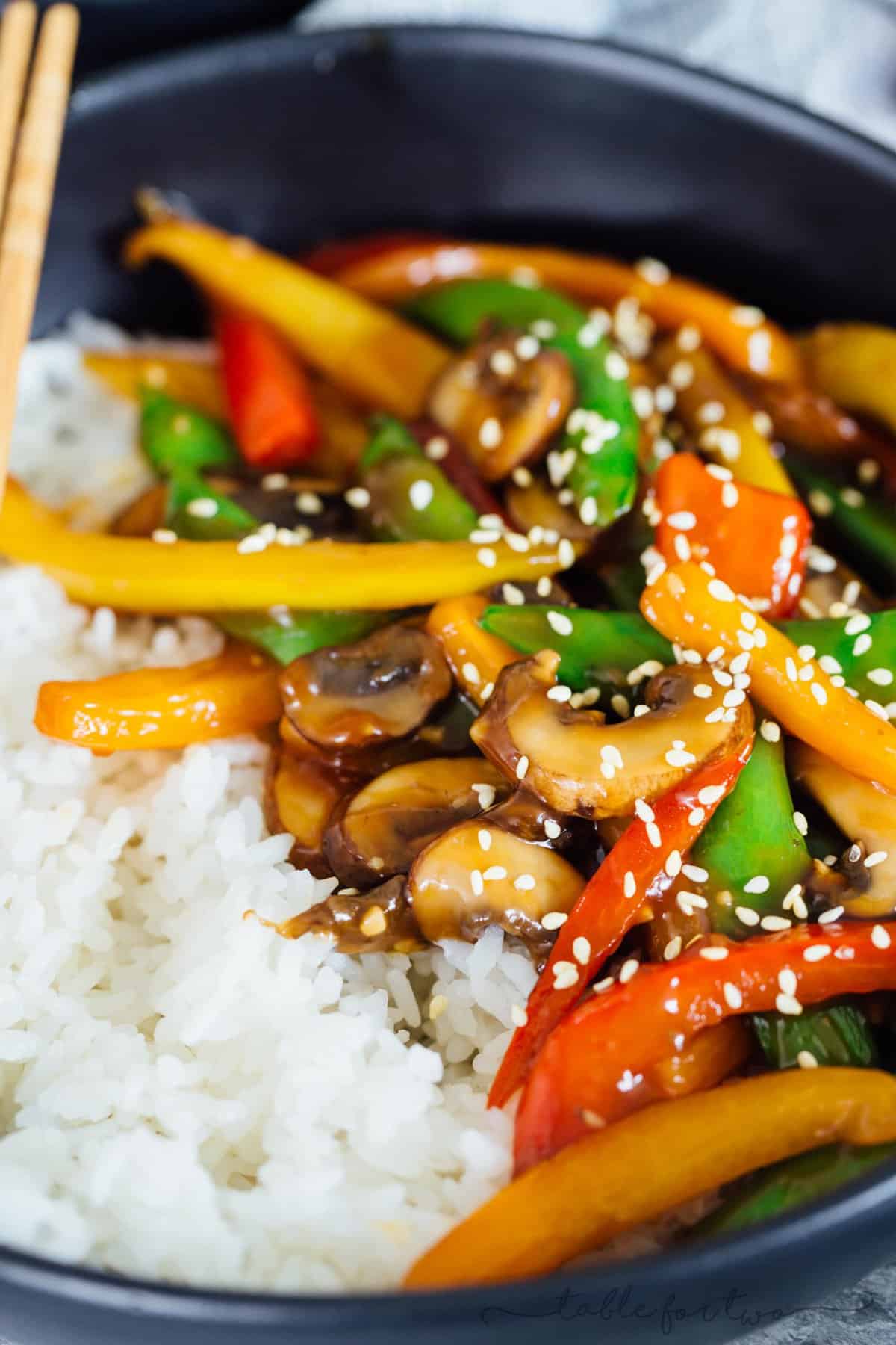 Quick Egg and Vegetable Stir-Fry with Rice