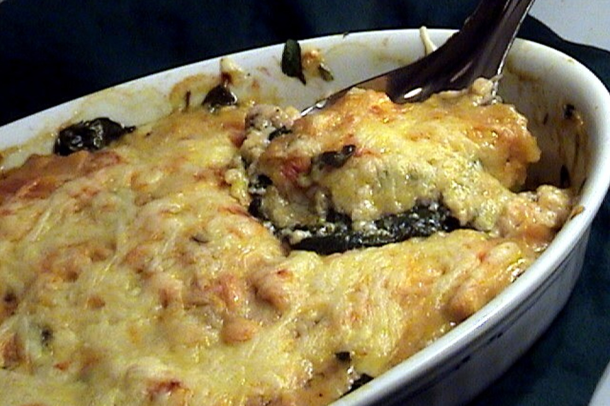Baked Mushroom and Spinach Casserole