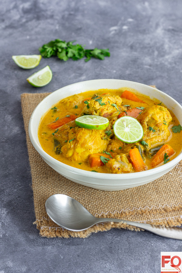 Coconut Milk Plantain and Chicken Stew