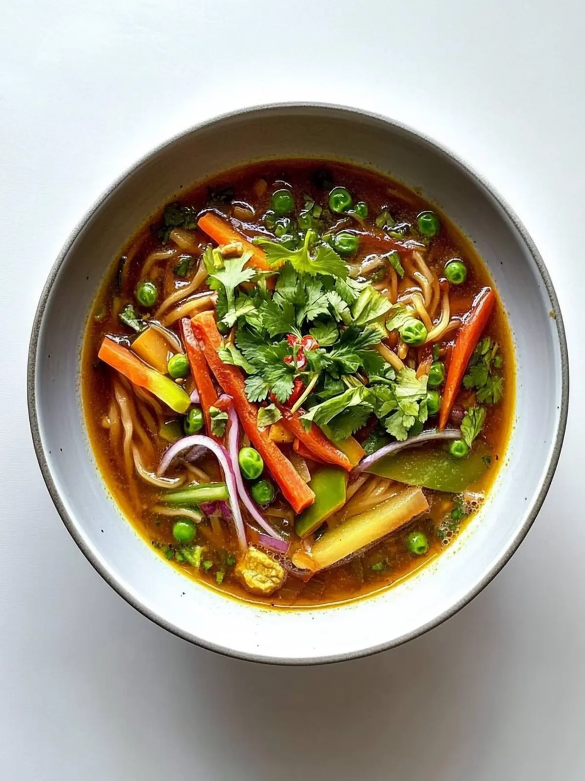 Vegetable Thukpa Soup with Hand-Kneaded Noodles