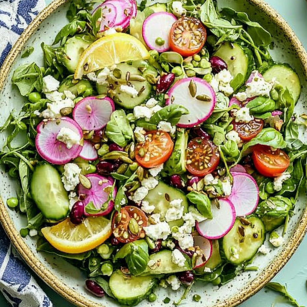 Ramp and Spring Greens Salad with Citrus Vinaigrette