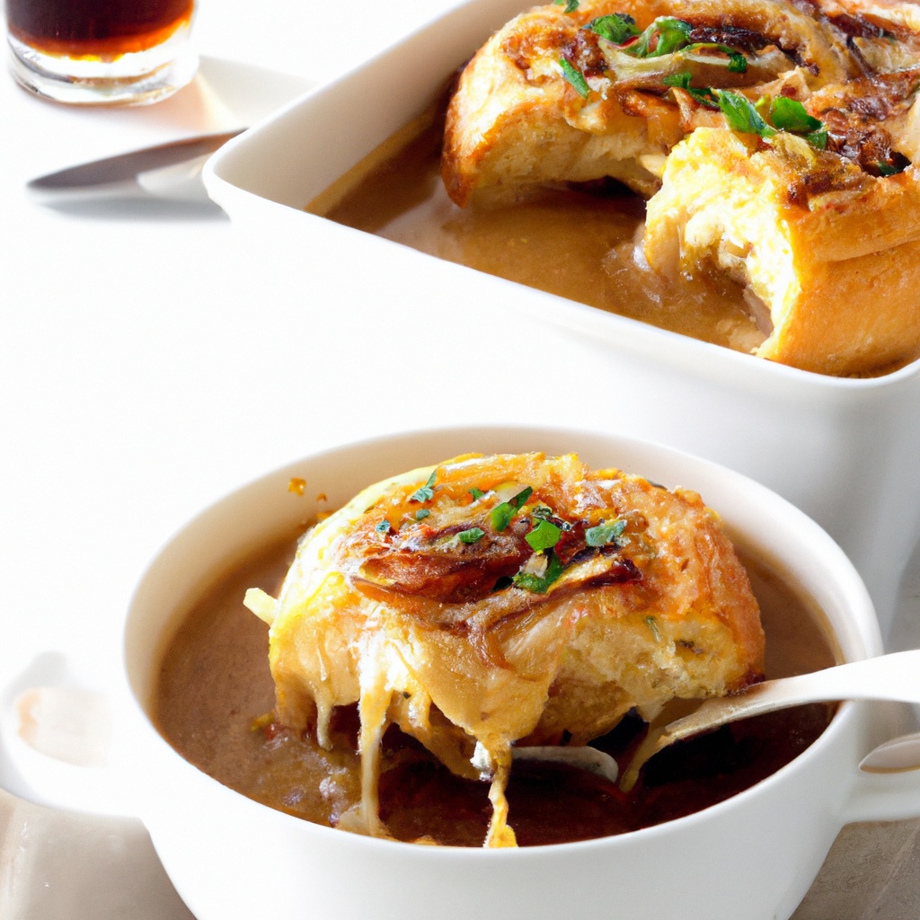 Baked French Onion Soup with Gruyère and Thyme