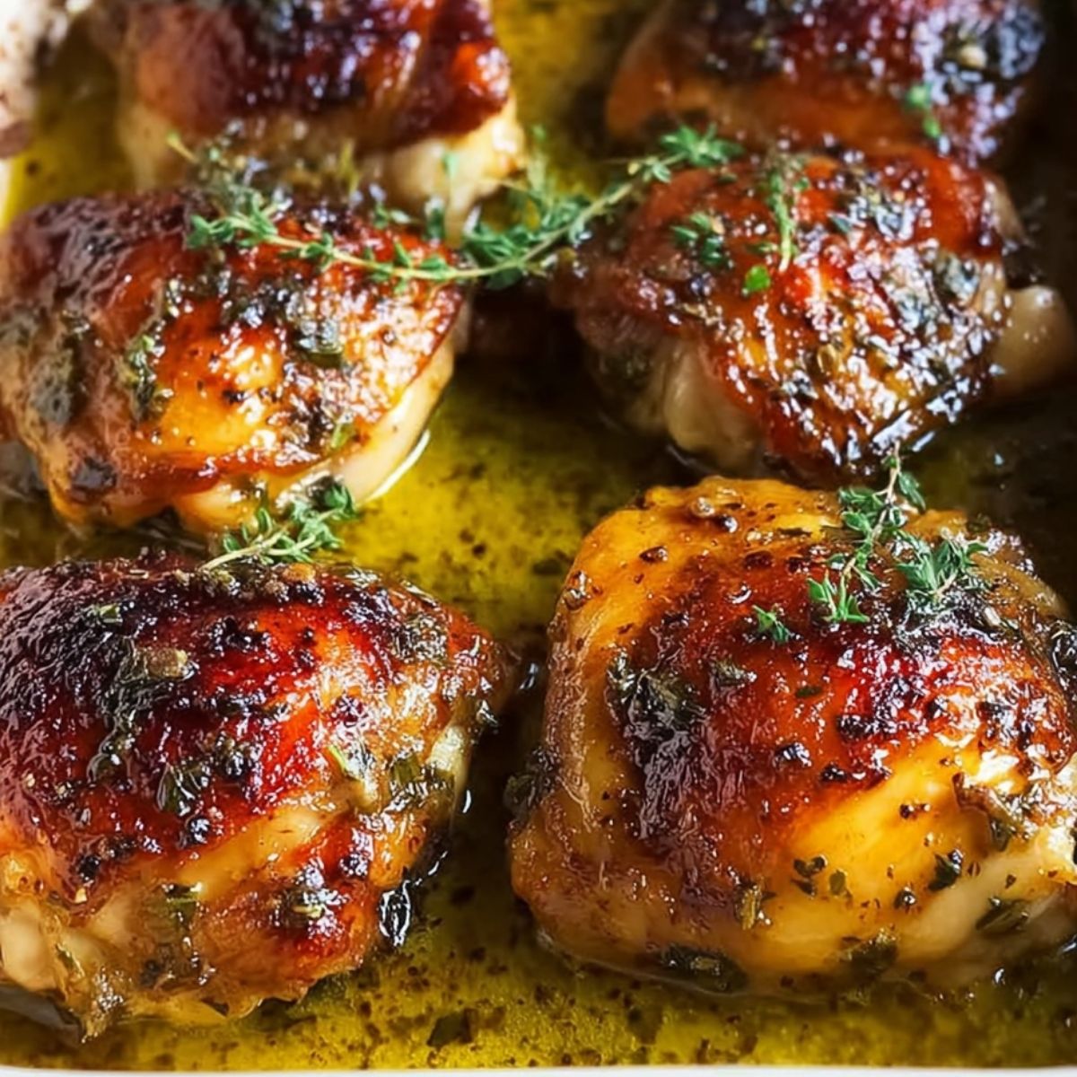 Honey Mustard Crock Pot Chicken Thighs
