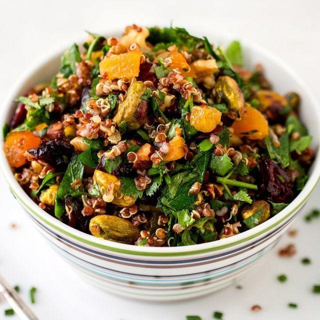 Quinoa and Seed Power Salad with Dried Fruit