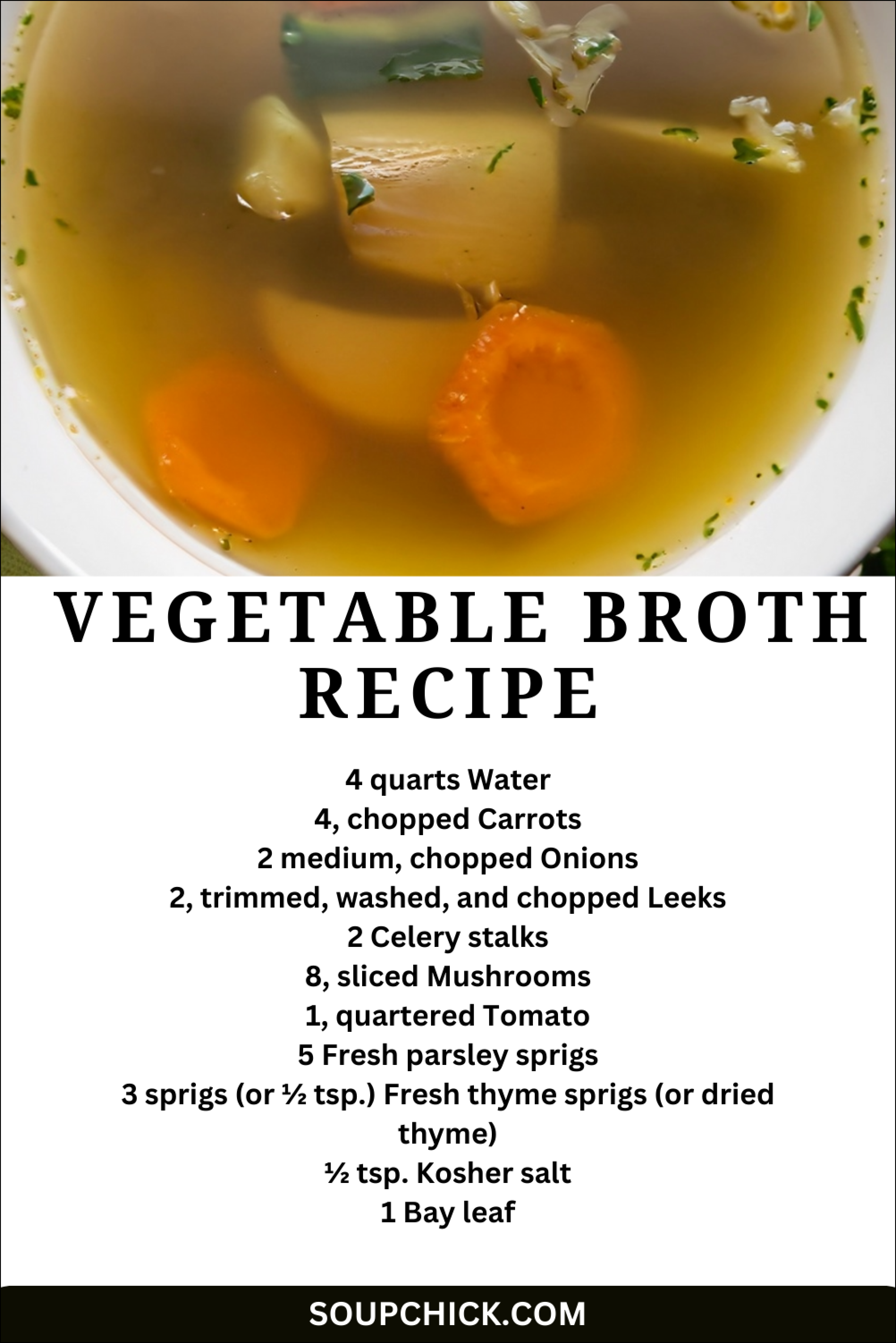 Lemon Zest Vegetable Broth
