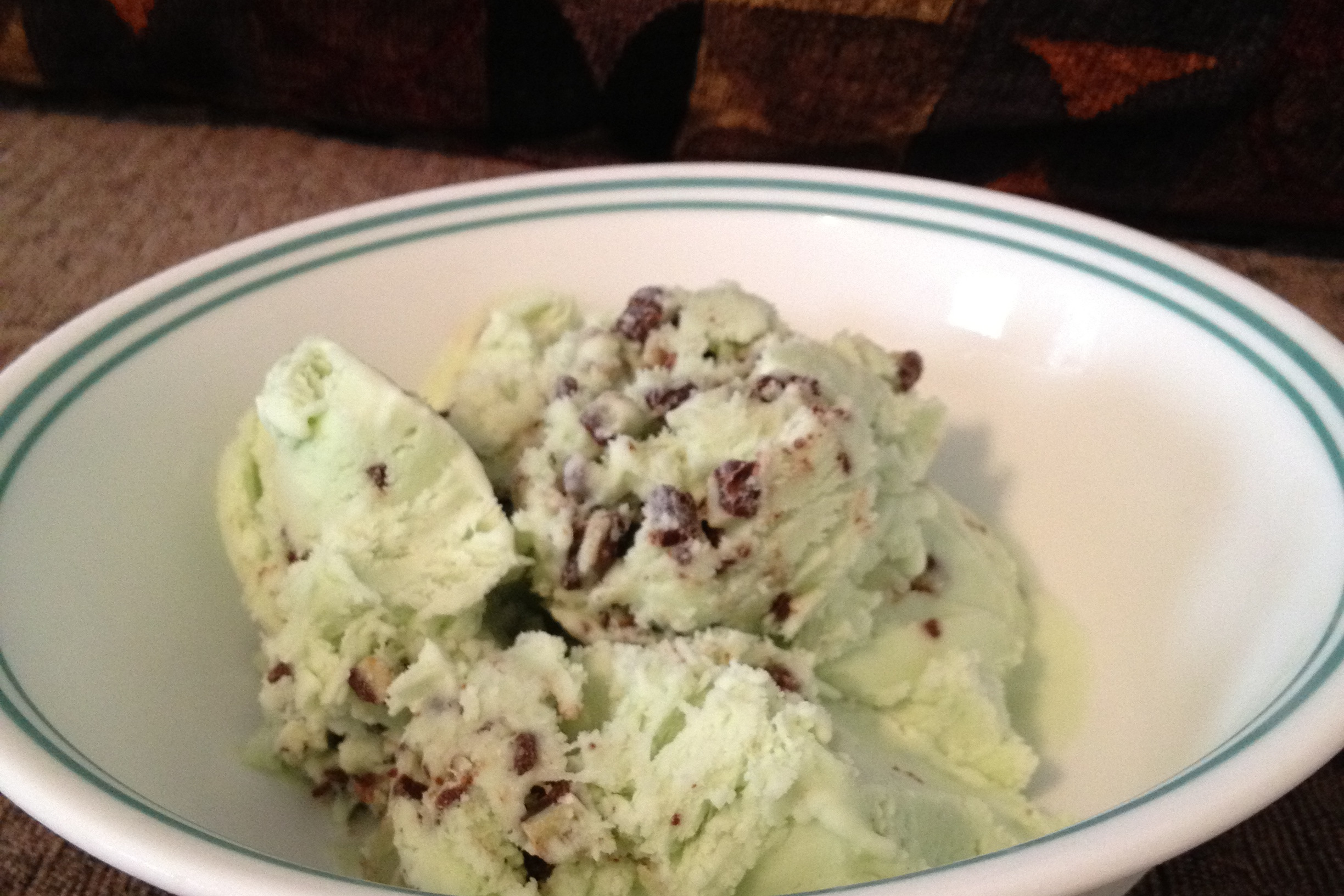 No-Churn Chocolate Mint Ice Cream