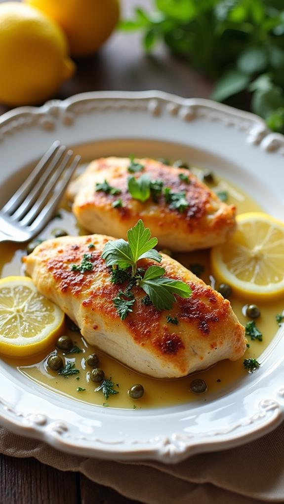 Pan-Seared Chicken with Lemon and Capers