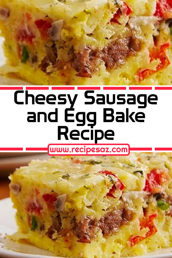 Cheesy Sausage and Spinach Egg Bake