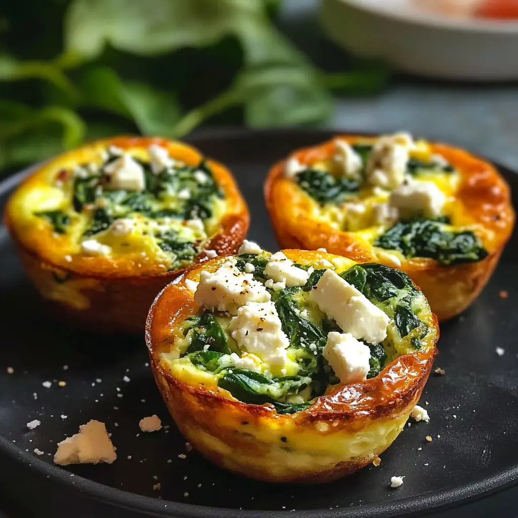 Savory Egg and Cheese Cups with Spinach