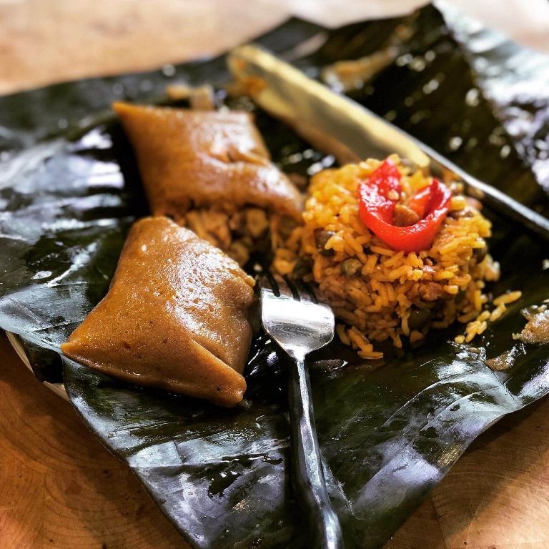 Plantain-Wrapped Pork and Vegetable Pasteles