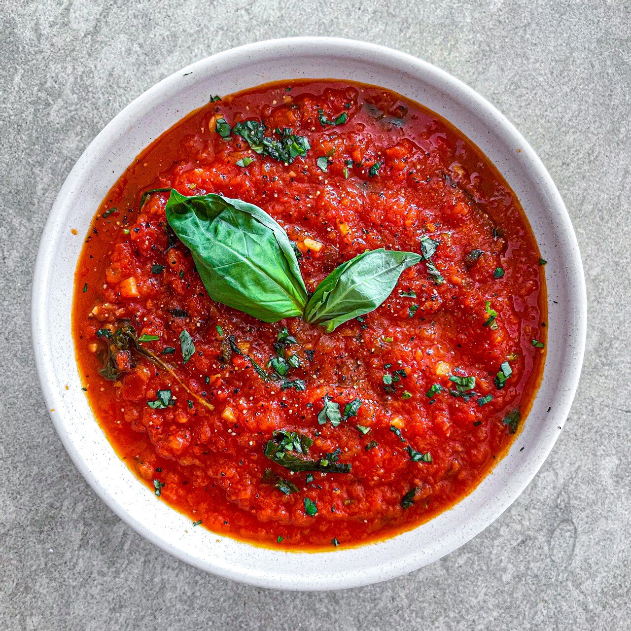 Slow-Simmered Tomato Basil Sauce with Fresh Herbs