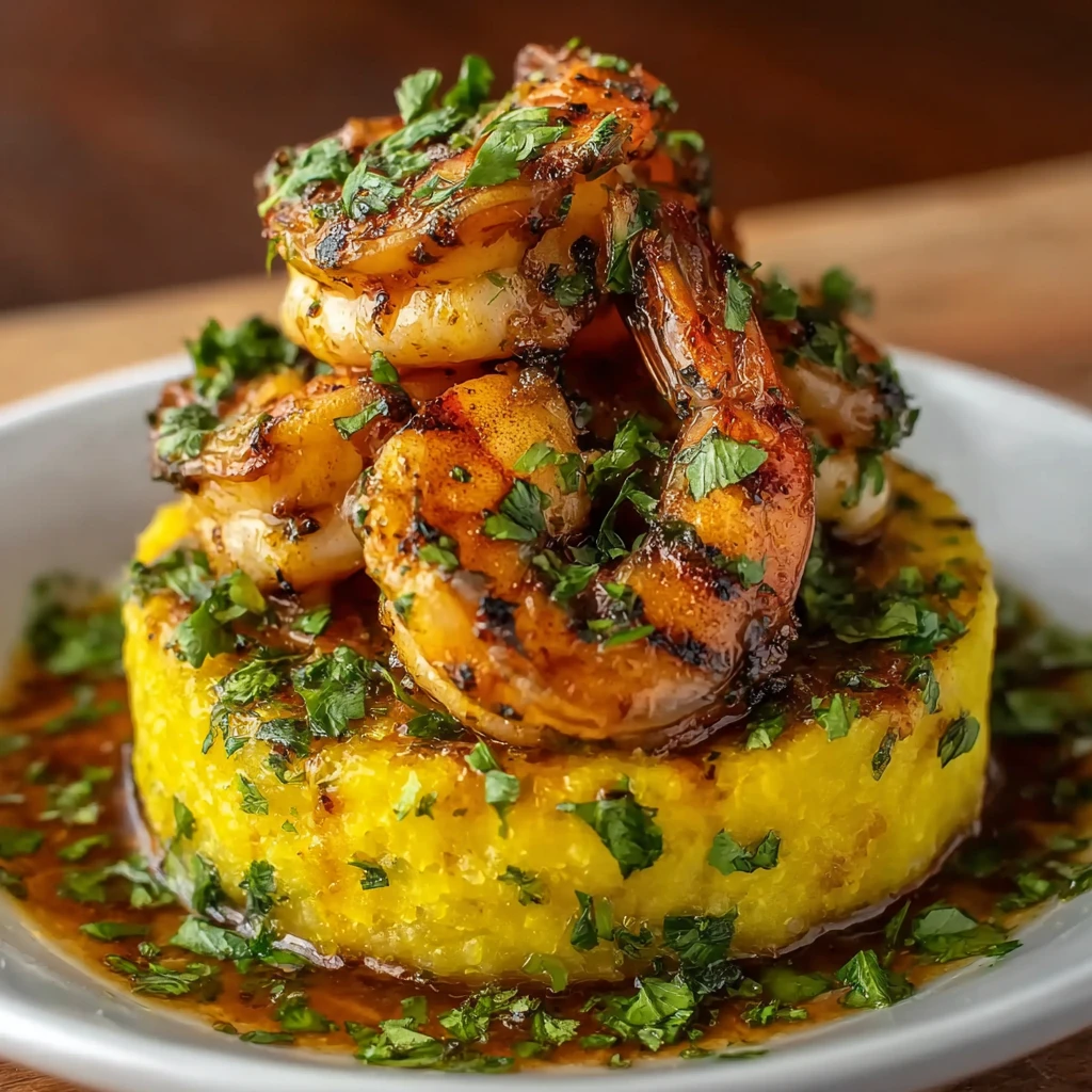 Puerto Rican-Style Mofongo with Garlic Shrimp