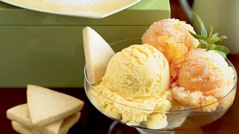 Blood Orange and Ginger Sorbet