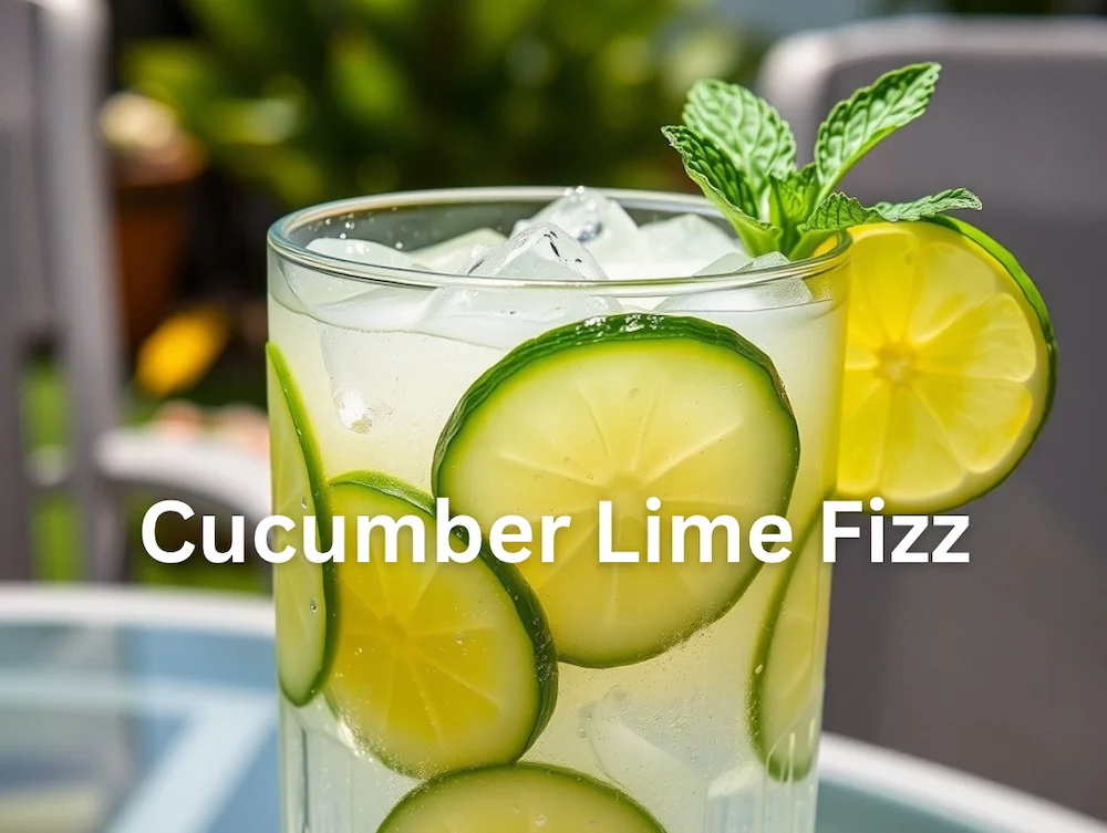 Shaken Cucumber Lime Fizz