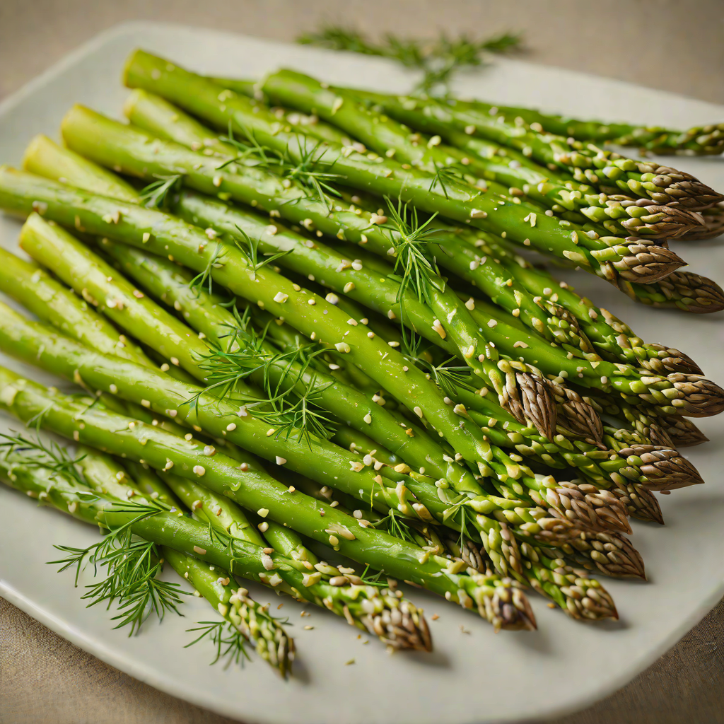 Steamed Asparagus with Dill