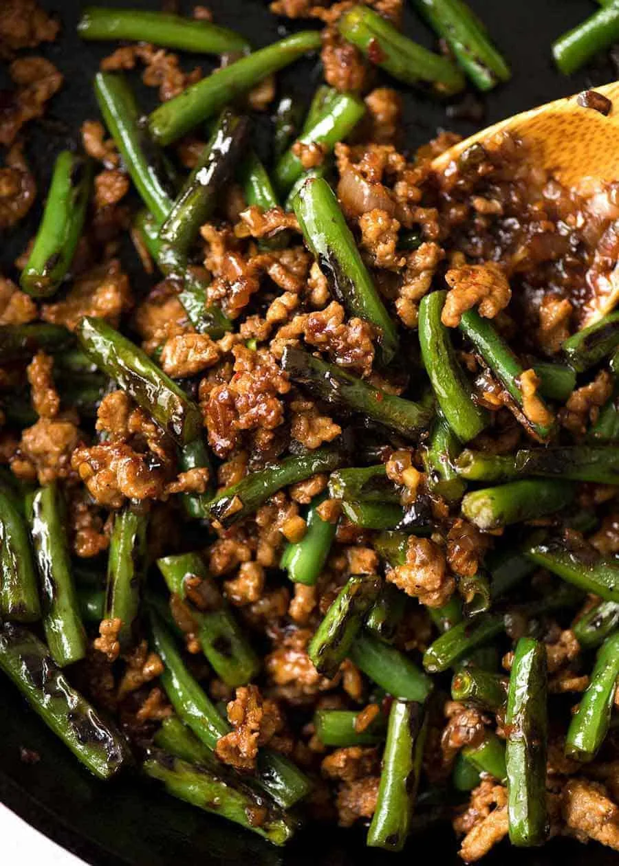 Stir-Fried Green Beans with Pork and Chili