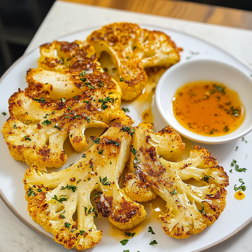 Miso-Tahini Roasted Cauliflower Steaks