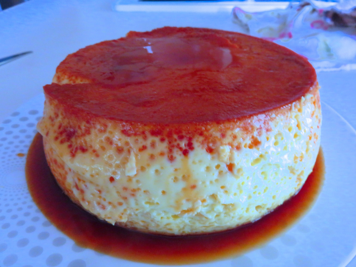 Homemade Mexican Flan with Caramel Drizzle