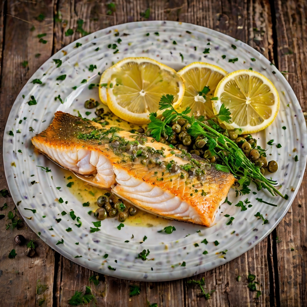 Grilled Walleye with Lemon-Dill Sauce