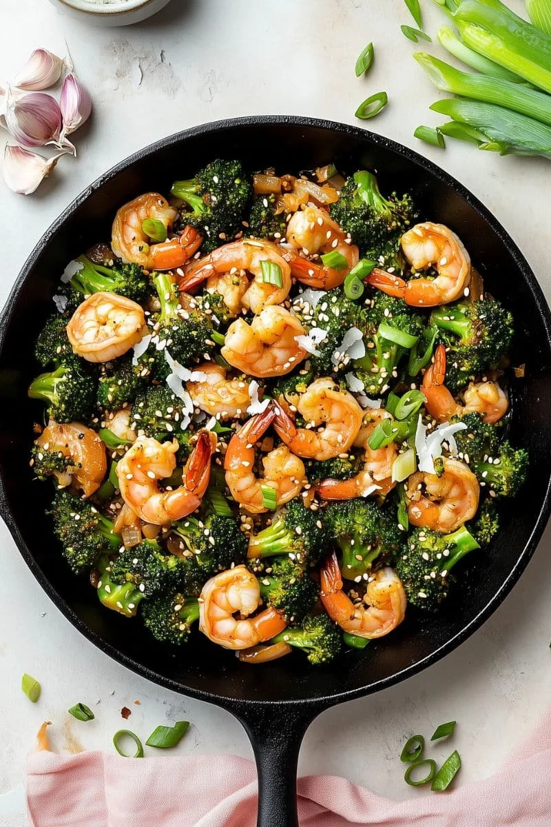 Coconut Aminos Stir-Fry with Shrimp and Broccoli