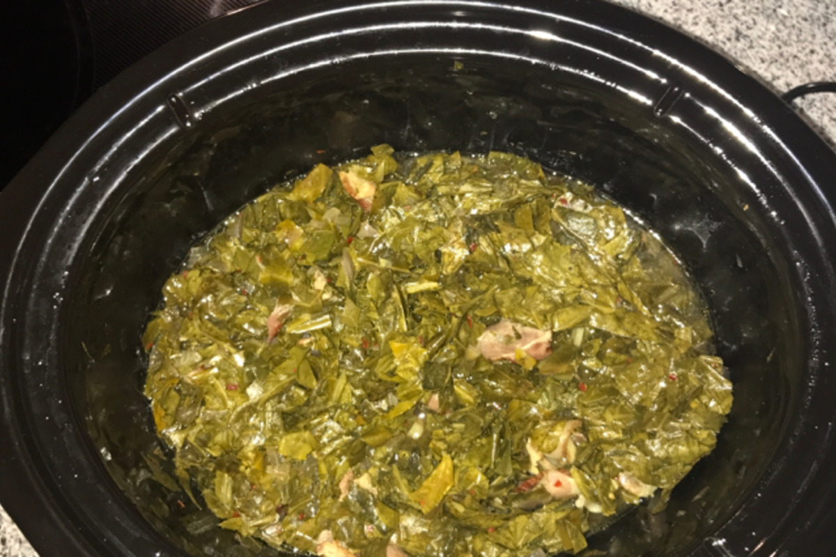Braised Collard Greens with Applewood Smoked Ham