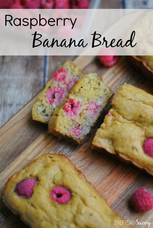 Raspberry Swirl Banana Bread
