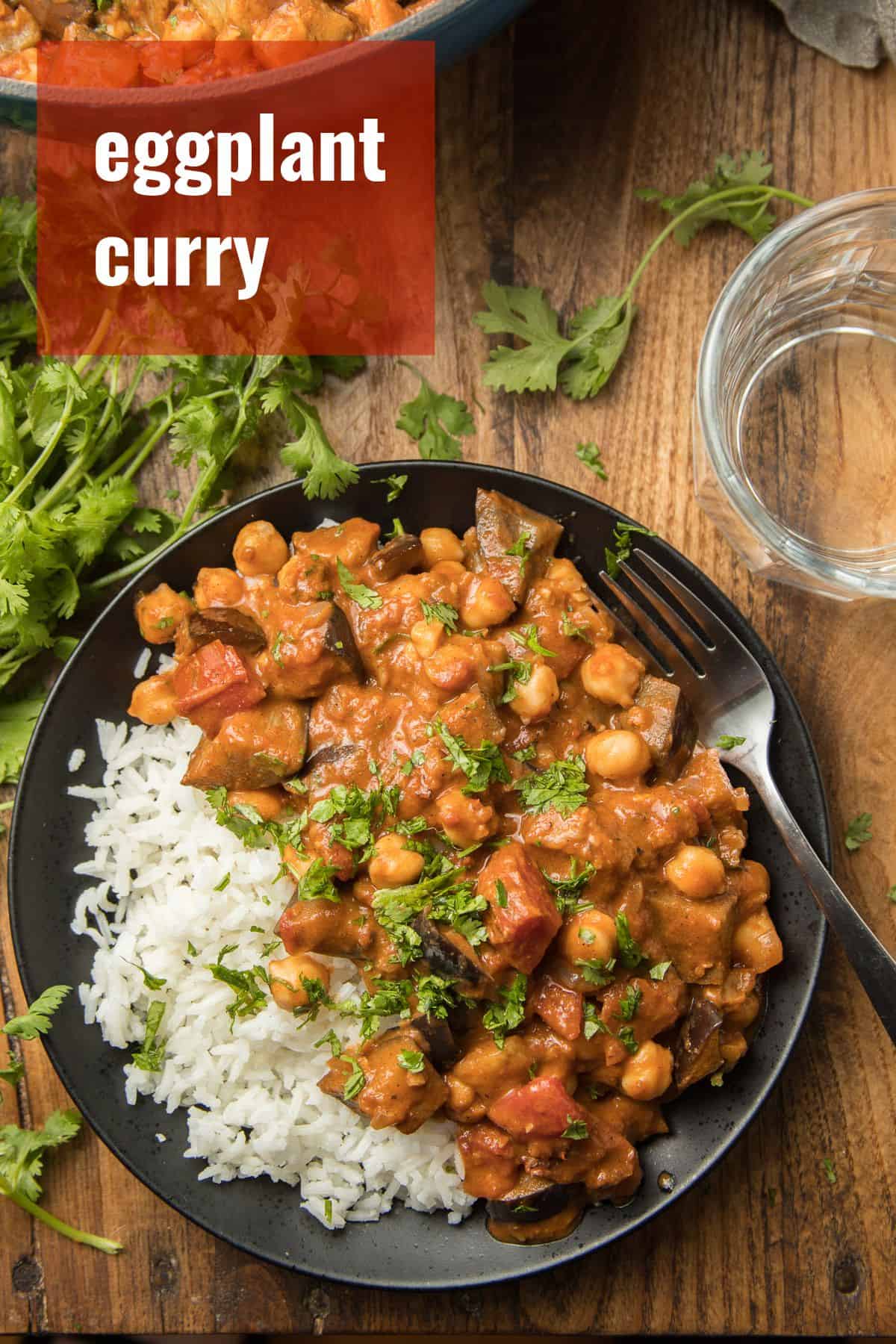 Eggplant and Okra Curry with Coconut and Spices