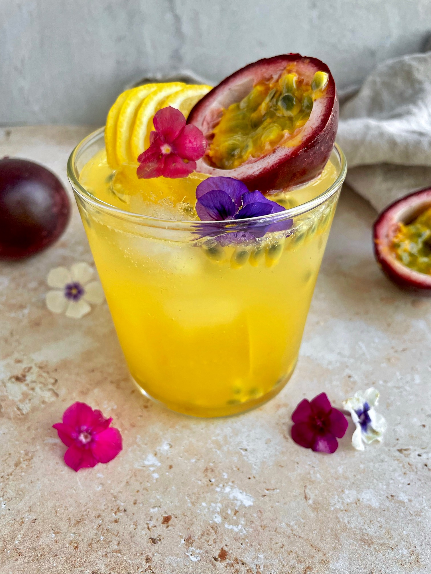 Passion Fruit Campari Gin Cocktail