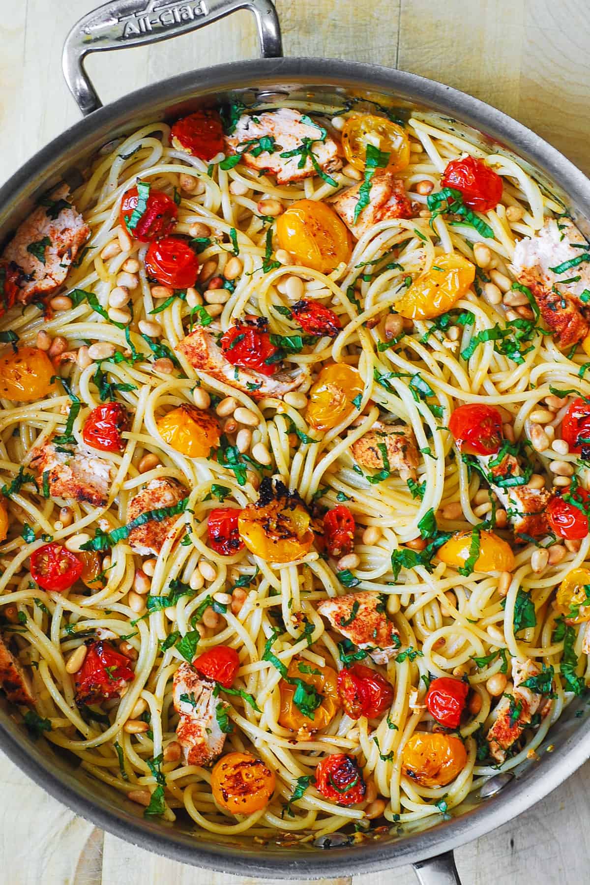 One-Pot Lemon Herb Pasta with White Beans and Cherry Tomatoes