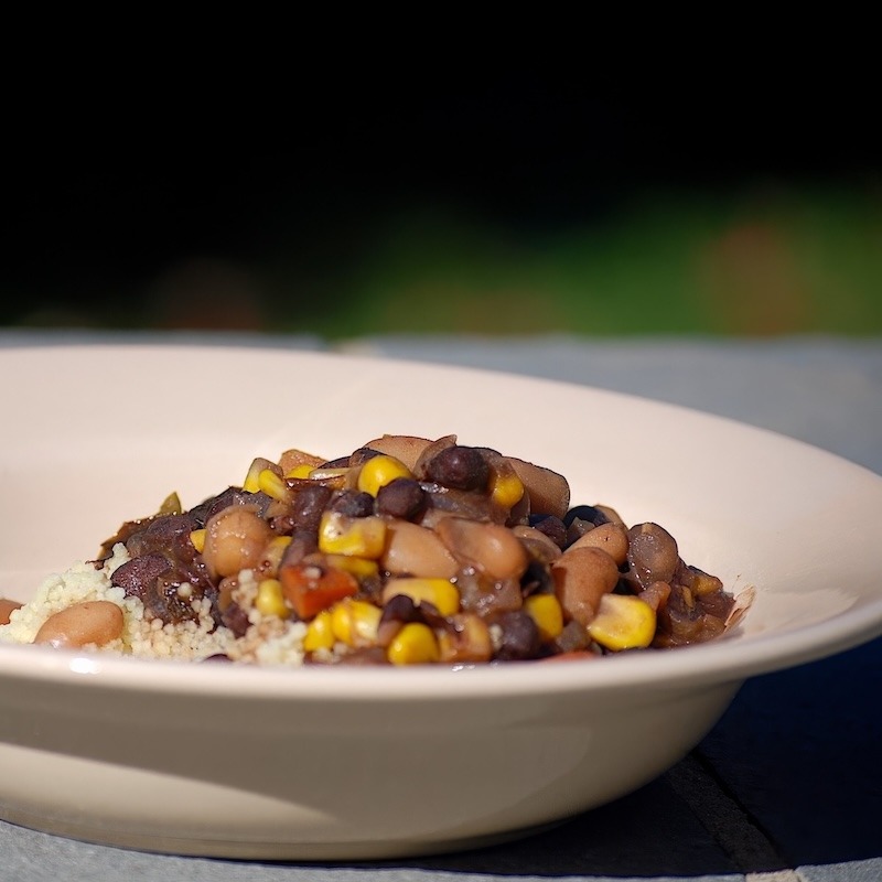 Three-Bean Vegetable Stew
