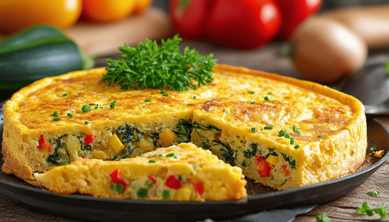 Mixed Vegetable and Egg Frittata