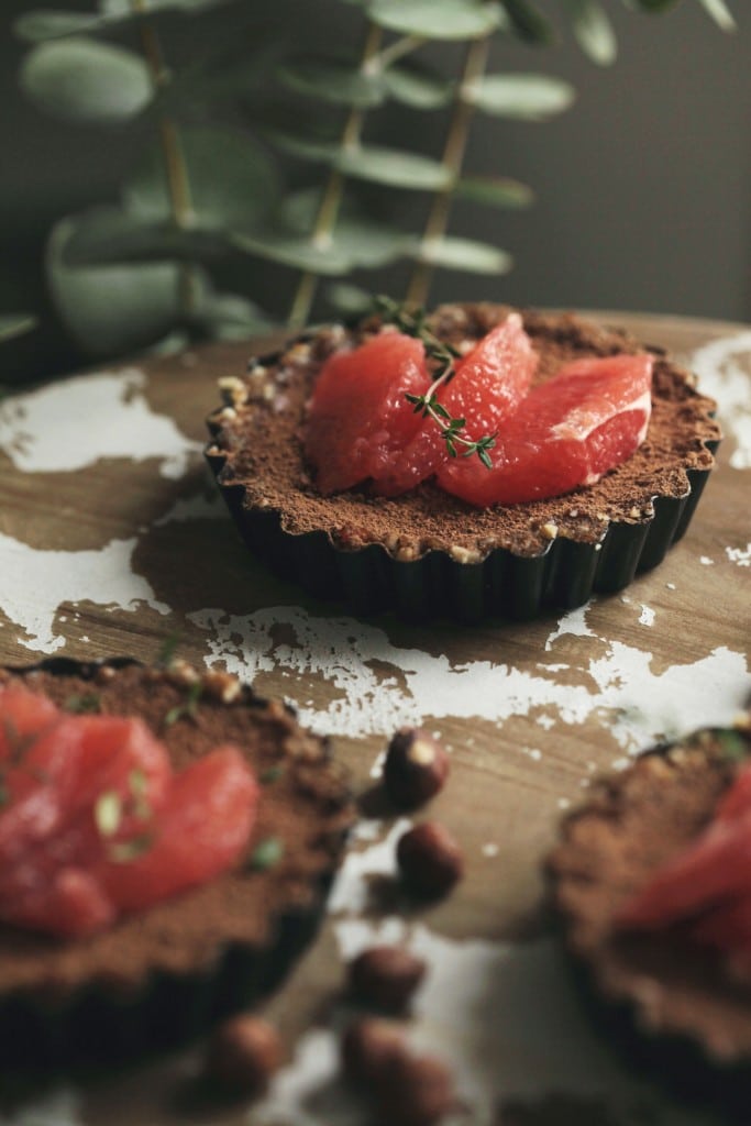 Grapefruit Dark Chocolate Tart