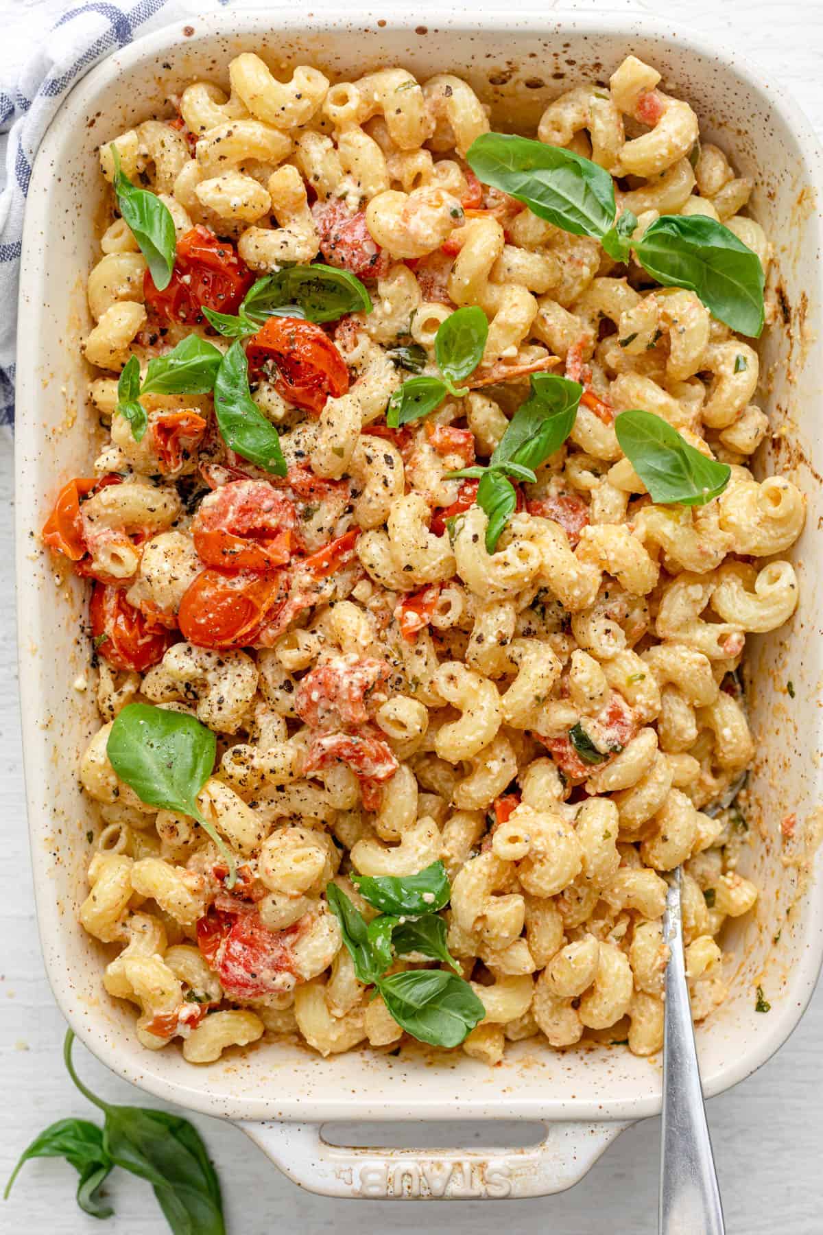 Baked Feta & Tomato Pasta with Basil