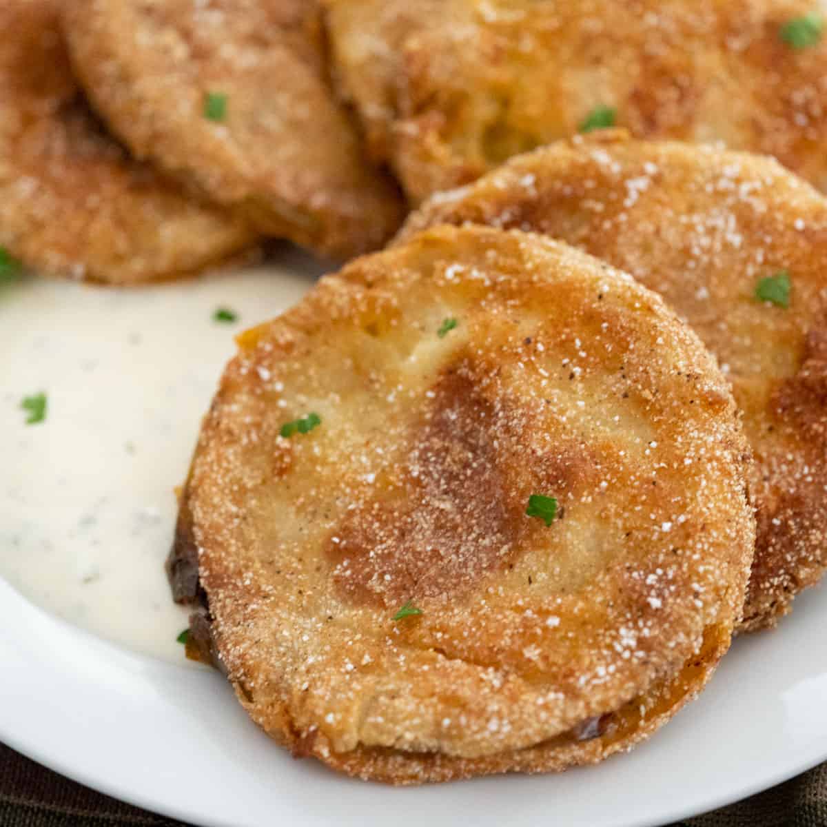 Fried Green Tomatoes with Buttermilk Breading