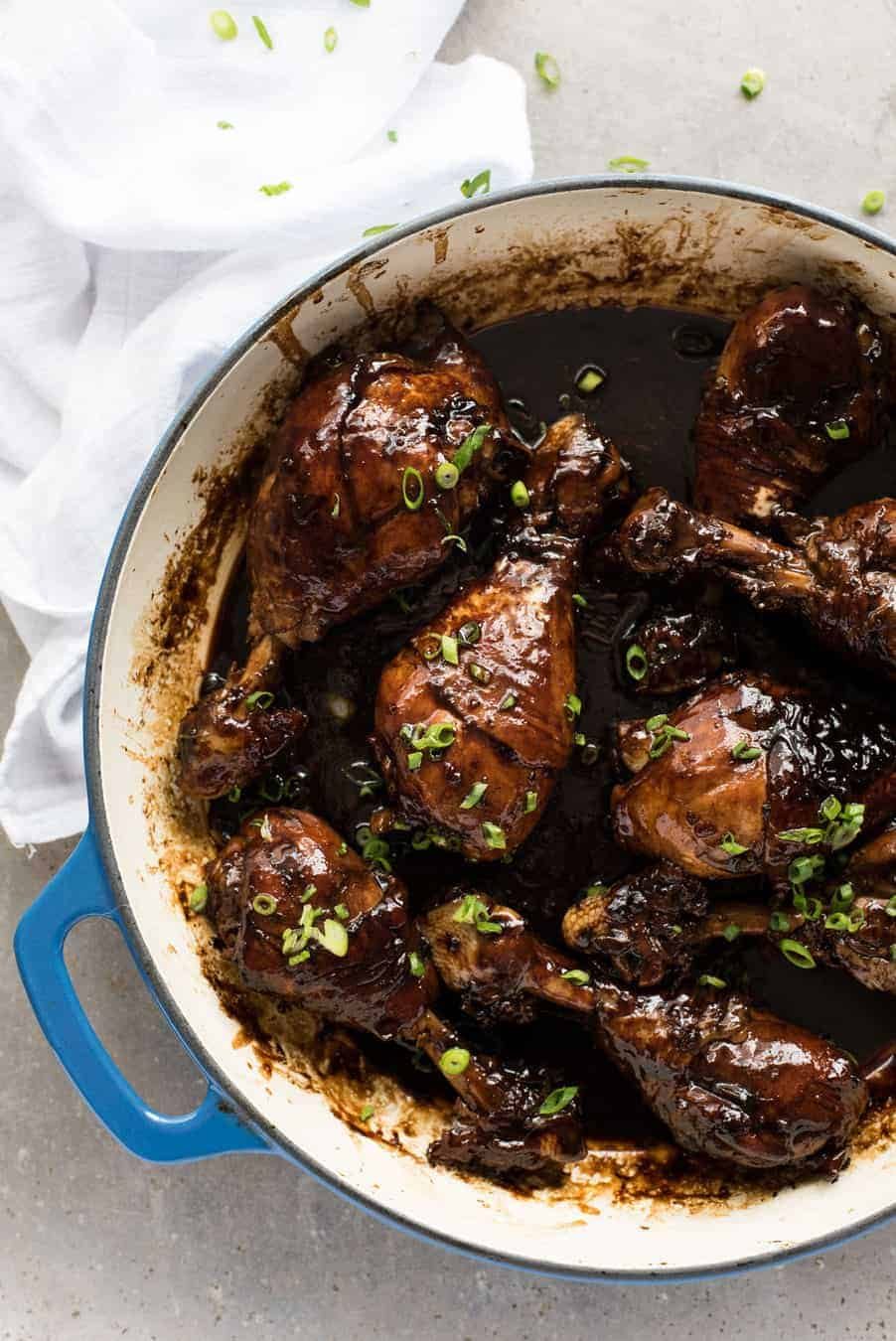 Balsamic-Glazed Chicken Drumsticks