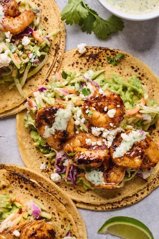 Grilled Cilantro-Lime Shrimp Tacos