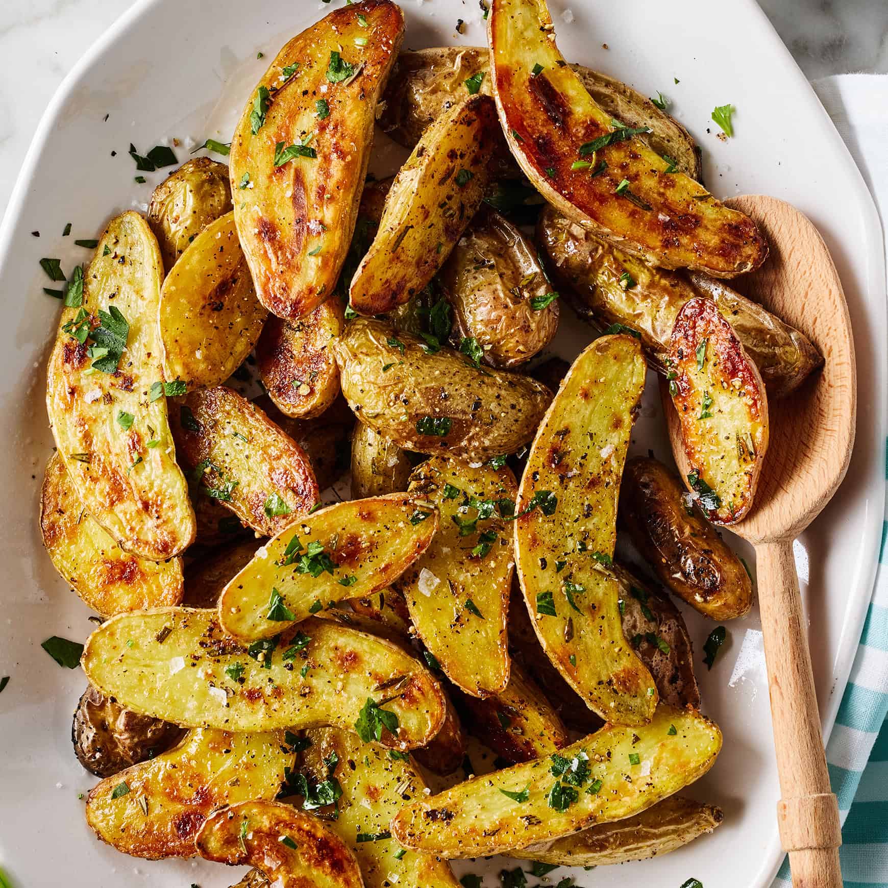 Lemon-Dill Salmon with Roasted Fingerling Potatoes