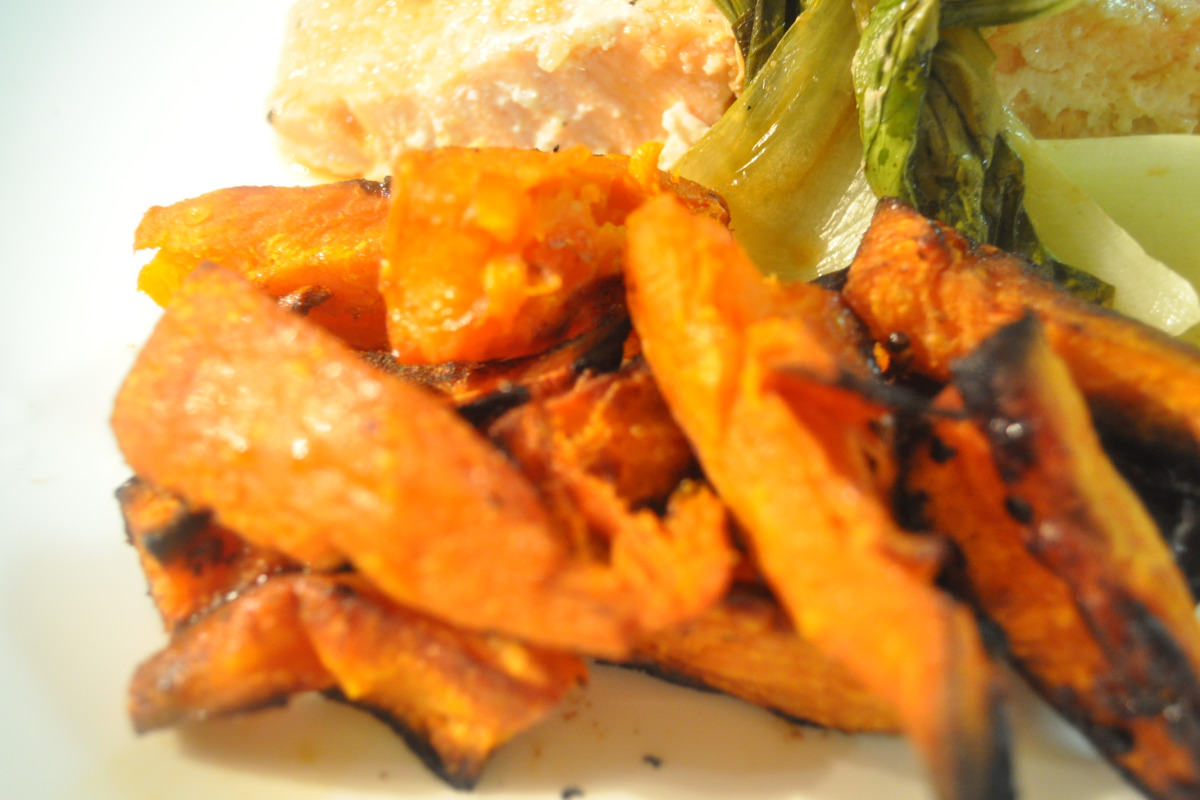 Honey-Roasted Sweet Potato Wedges