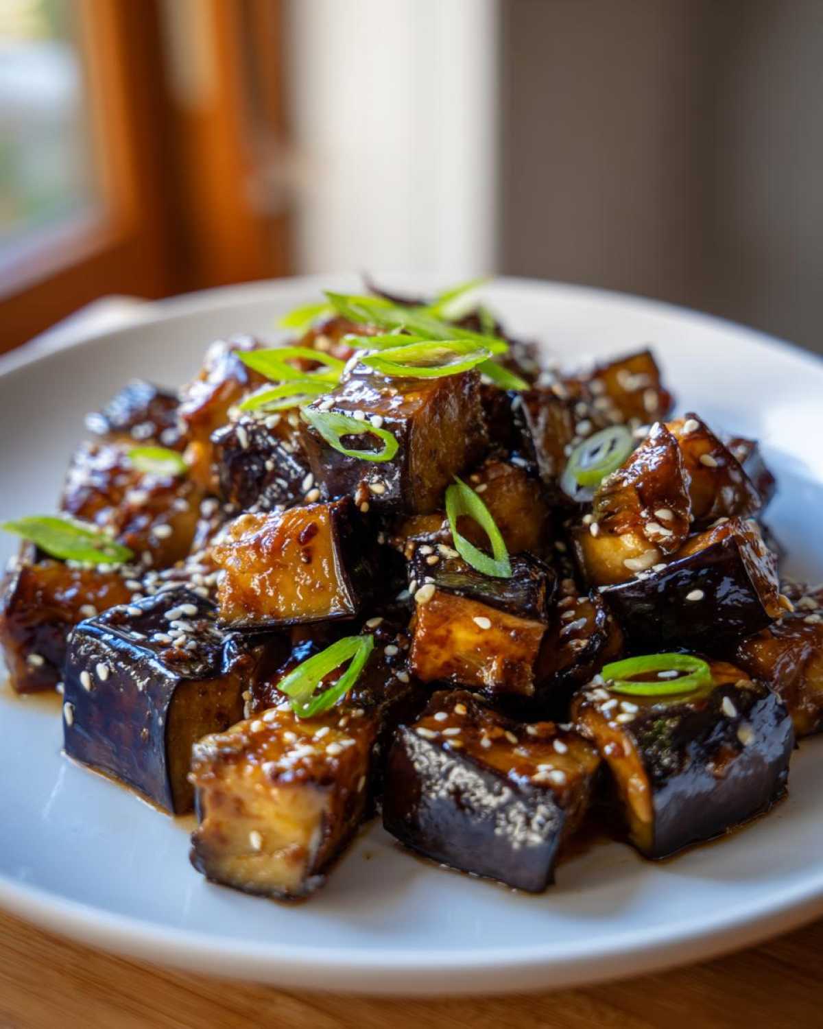 Miso-Glazed Eggplant with Chili Oil
