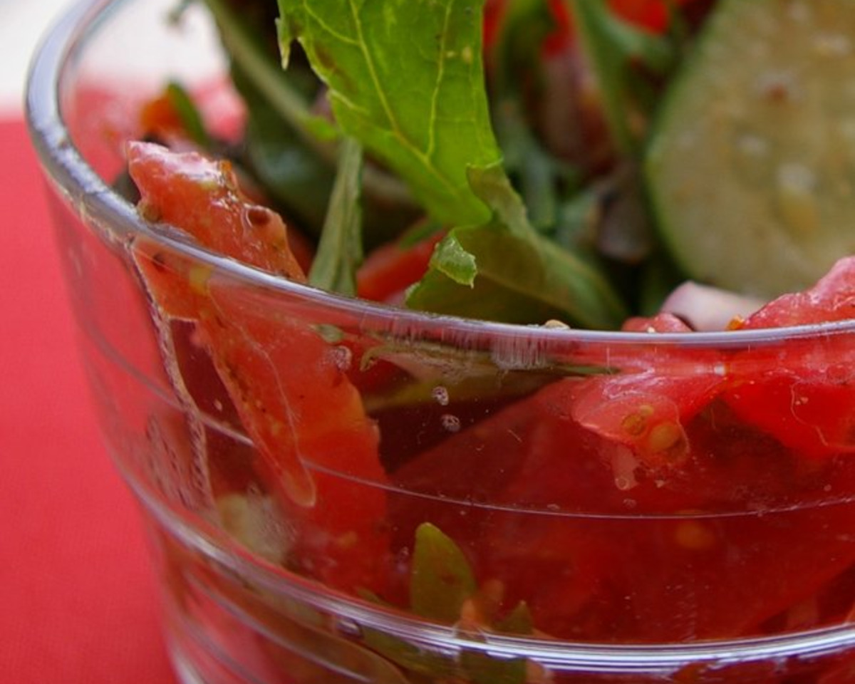 Business Green Salad with Balsamic Vinaigrette