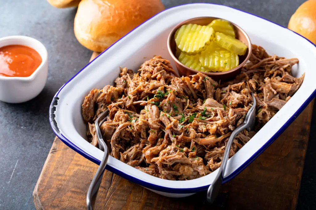 House-Smoked Pork Shoulder with Peach BBQ Glaze