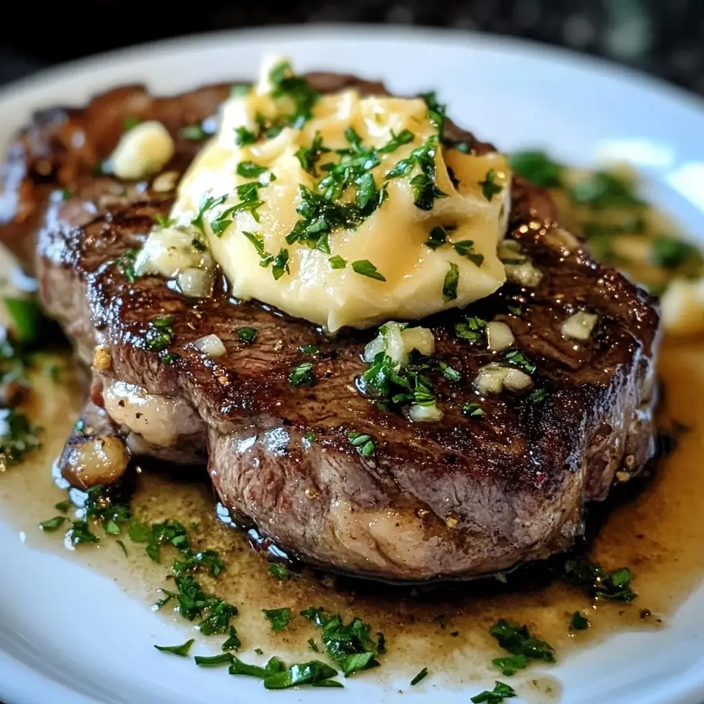 Searing Ribeye Steak with Garlic Butter and Rosemary