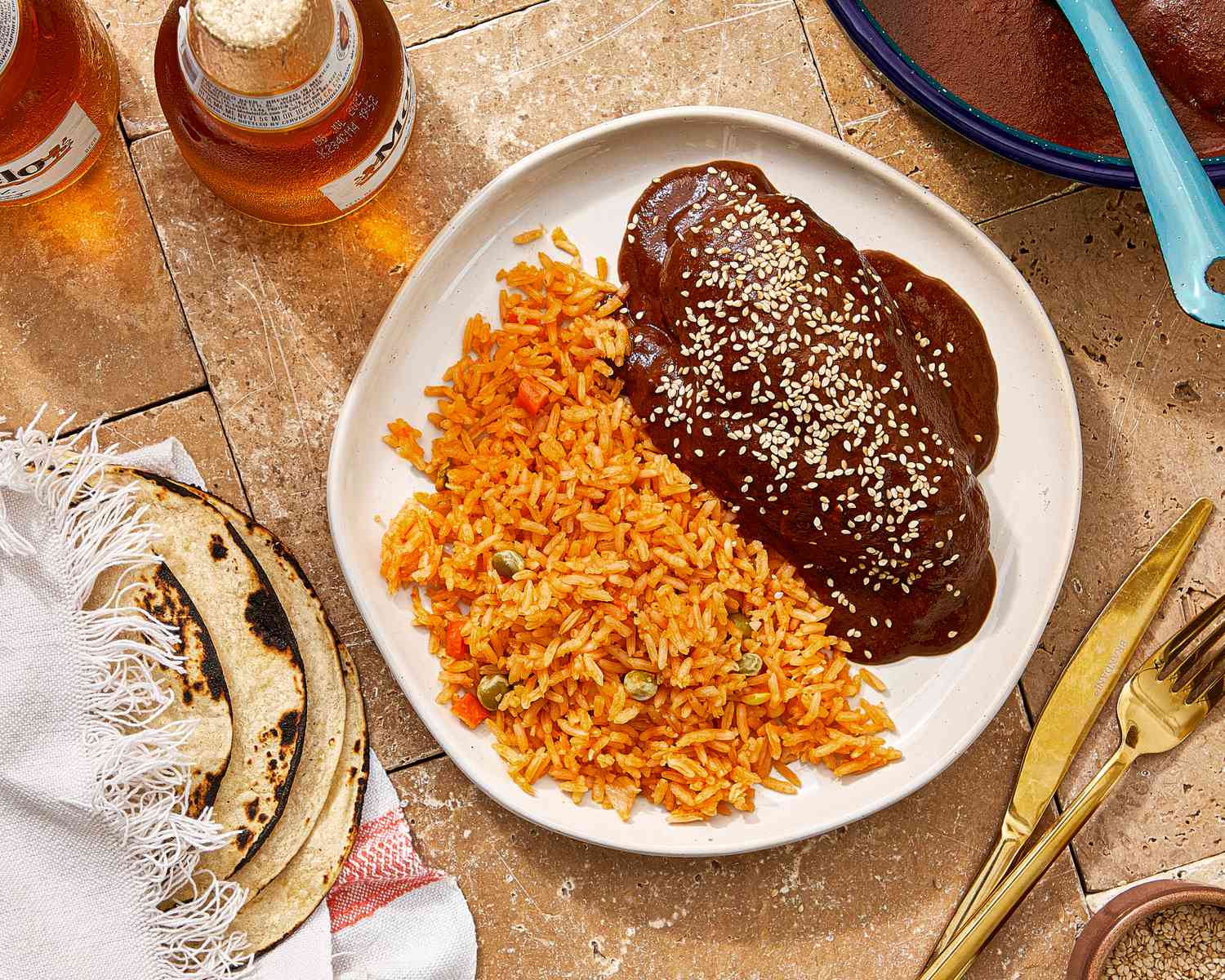 Smoky Ancho Mole Chicken with Plantains