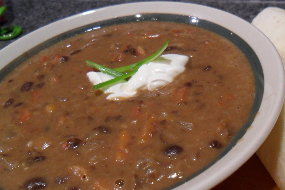 Garcia-Style Black Bean Soup