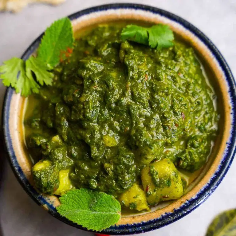 Smoky Mustard Greens and Potato Curry